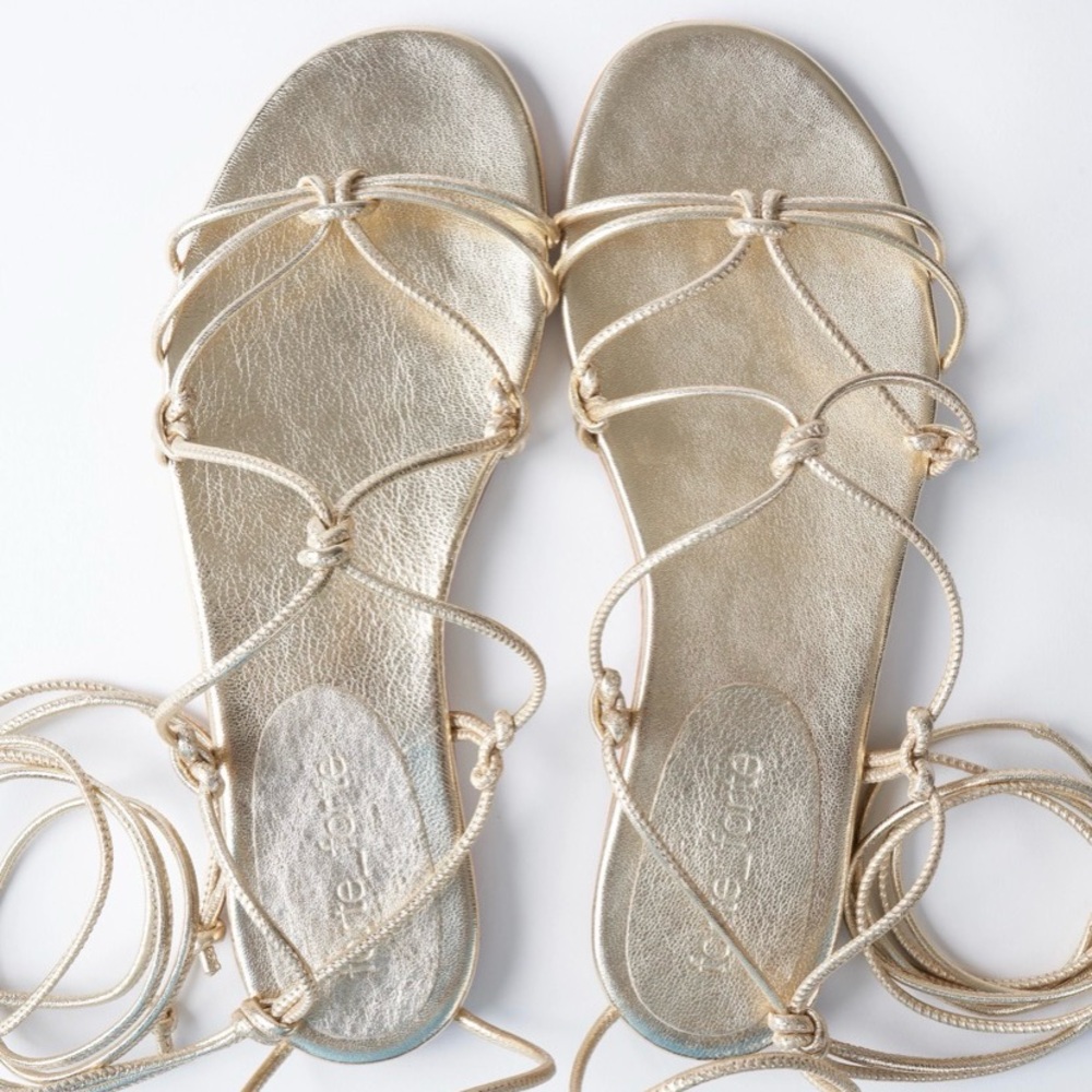 Forte Forte Leather Strings Flat Sandal